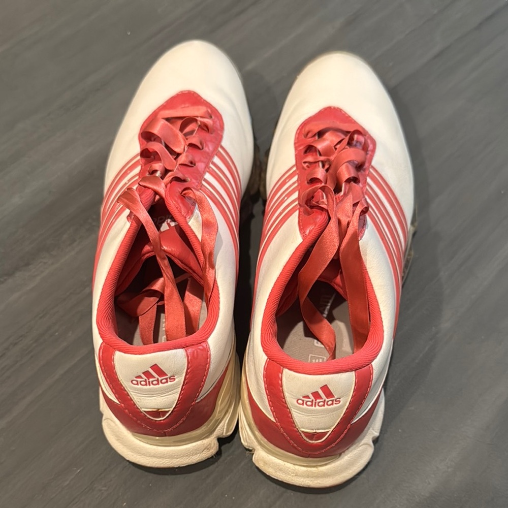 Adidas Pink and White Ladies Golf Shoes 8.5